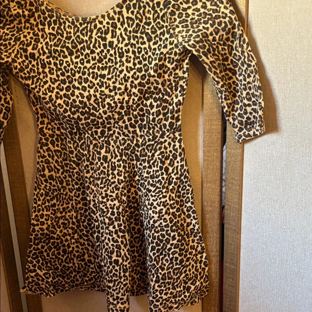 Old Navy Kids Dress with Animal Print Small 6-7
